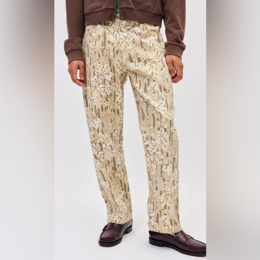 Obey Beige Floral Men's Pants